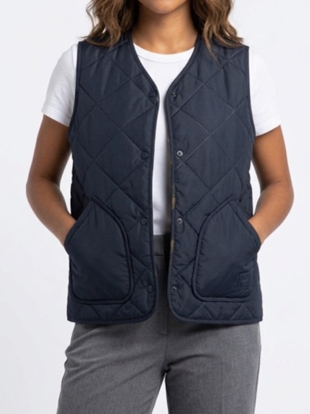 Herschel Supply Co. Sonic Quilted Vest Navy Blue Size XXL